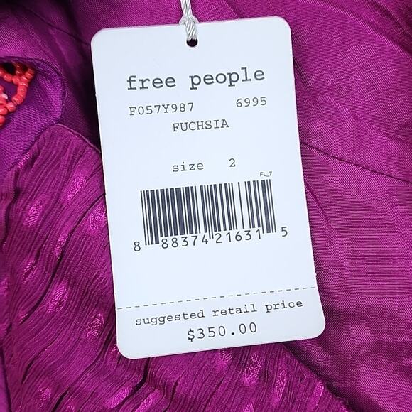 NWT Free People Jeweled Chevron Embellished Dress - Picture 4 of 14